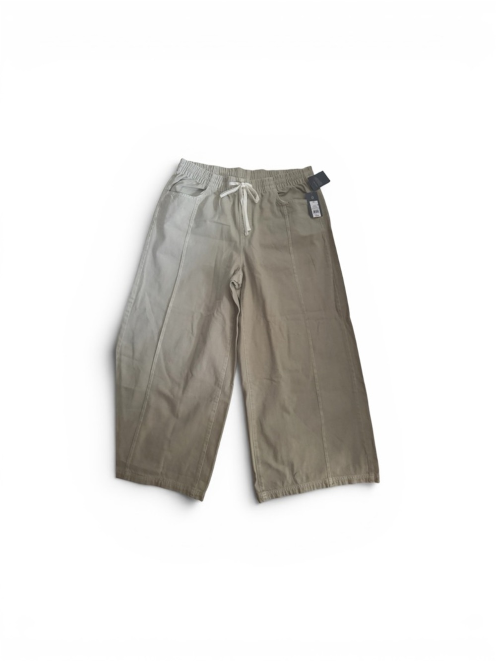 Universal Thread Wide Leg Crop Pants in Olive Green